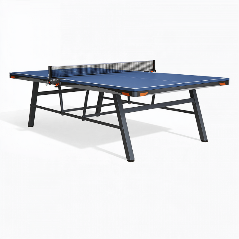 Tischtennisplatte 274 x 152.5 x 76 cm Blau mit Metallgestell klappbar